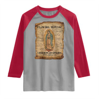 Virgin Mary Raglan Shirt Our Lady Virgen De Guadalupe - Wonder Print Shop