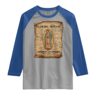 Virgin Mary Raglan Shirt Our Lady Virgen De Guadalupe - Wonder Print Shop