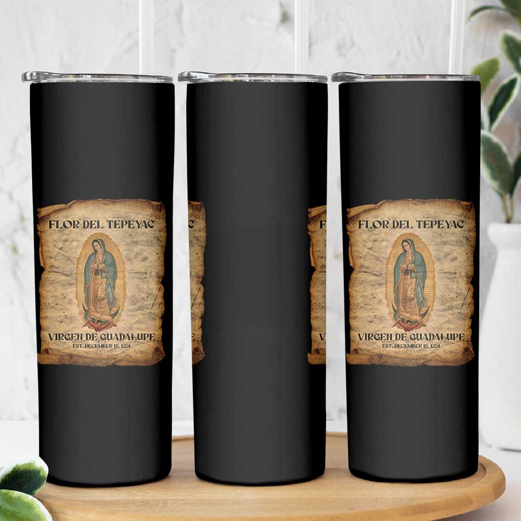 Virgin Mary Skinny Tumbler Our Lady Virgen De Guadalupe - Wonder Print Shop