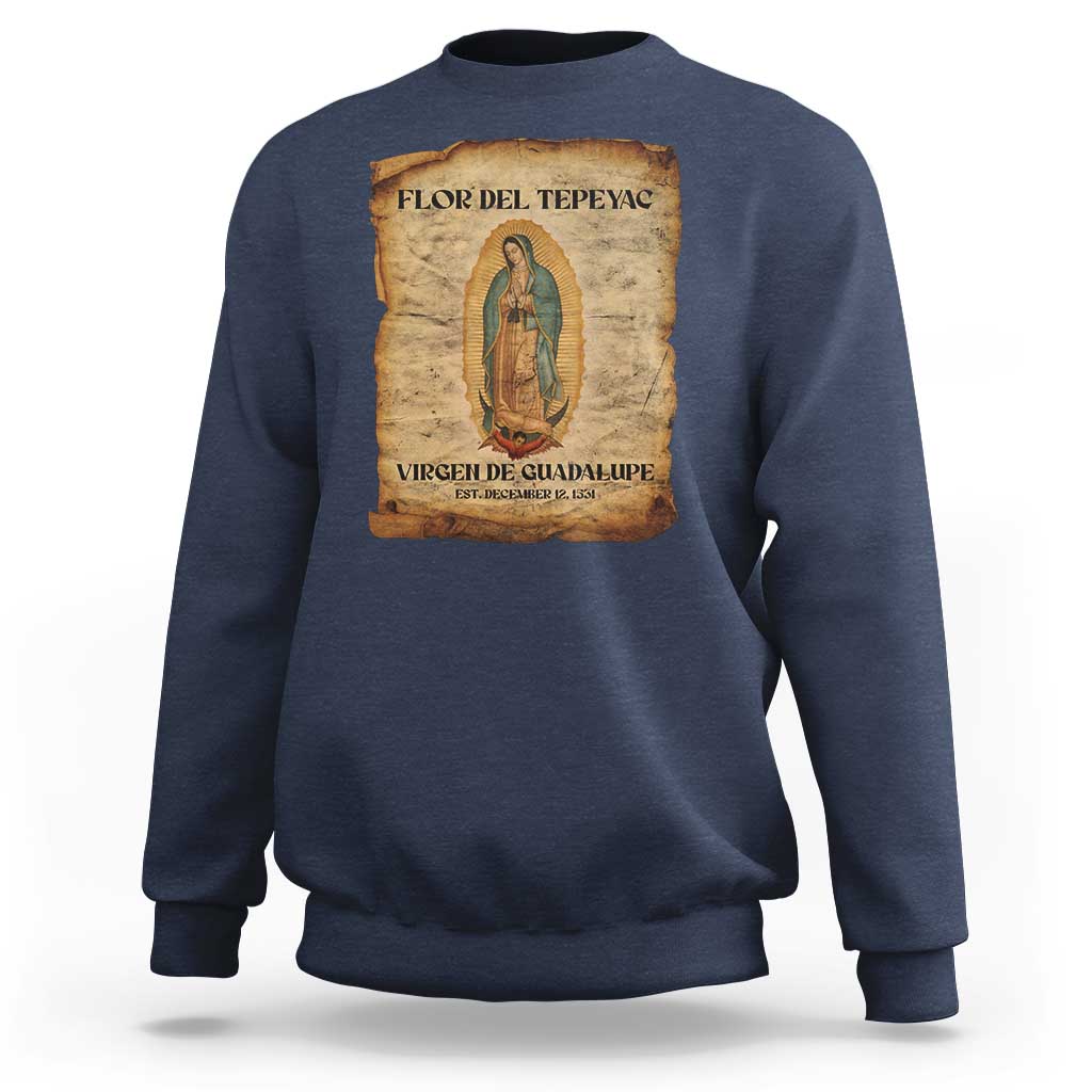 Virgin Mary Sweatshirt Our Lady Virgen De Guadalupe - Wonder Print Shop