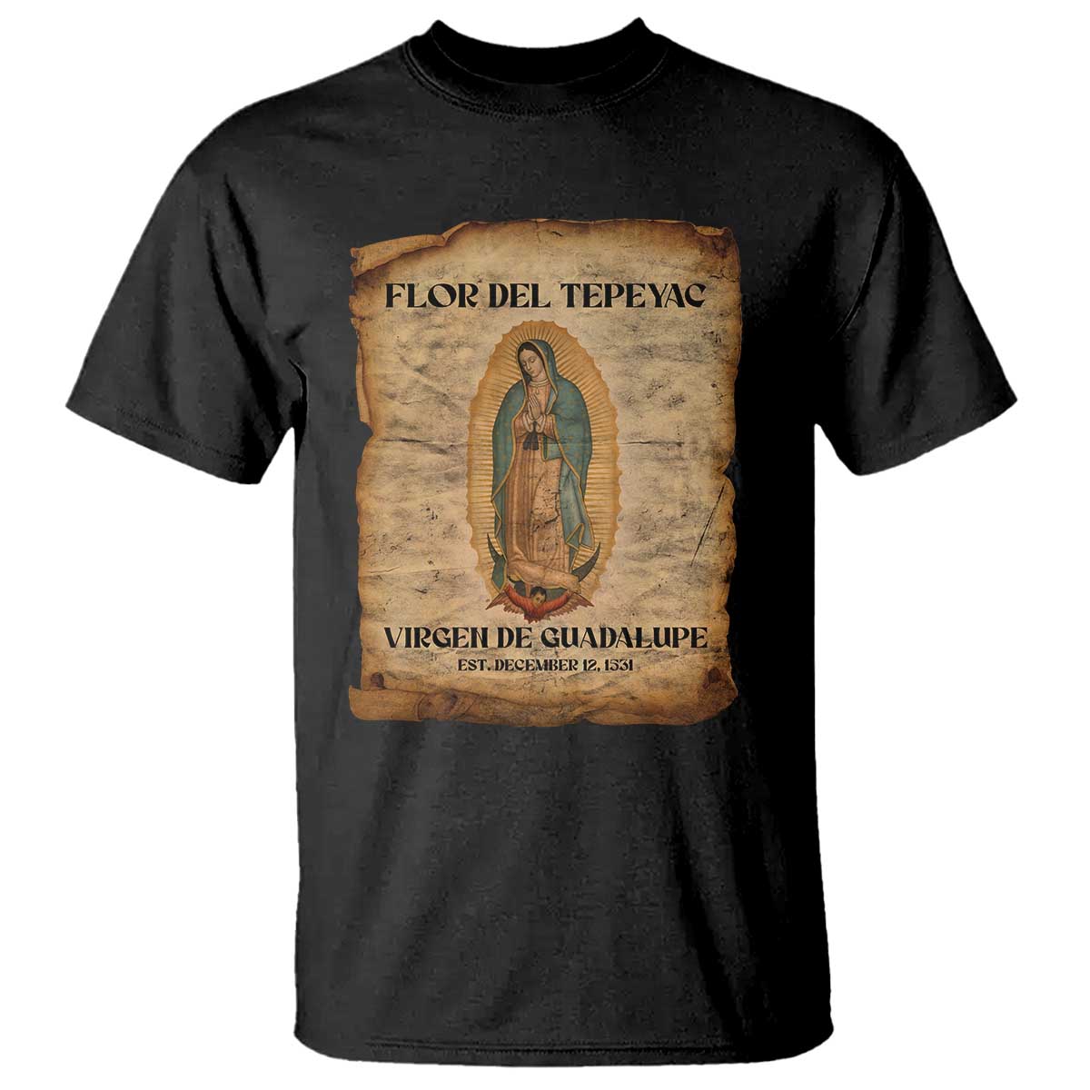 Virgin Mary T Shirt Our Lady Virgen De Guadalupe - Wonder Print Shop