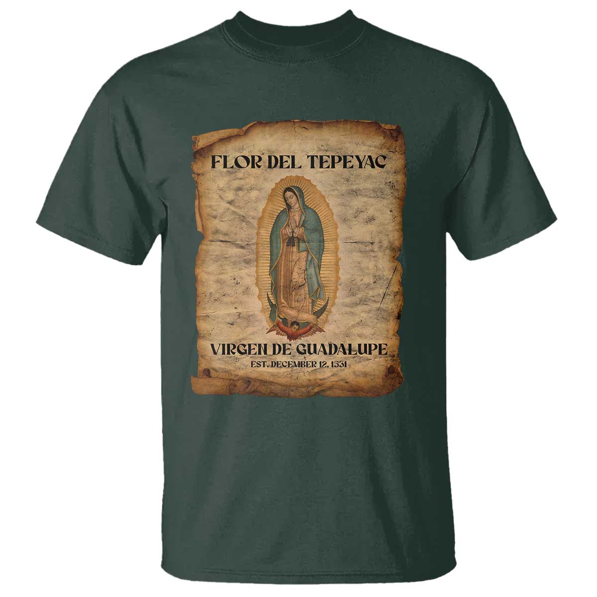 Virgin Mary T Shirt Our Lady Virgen De Guadalupe - Wonder Print Shop