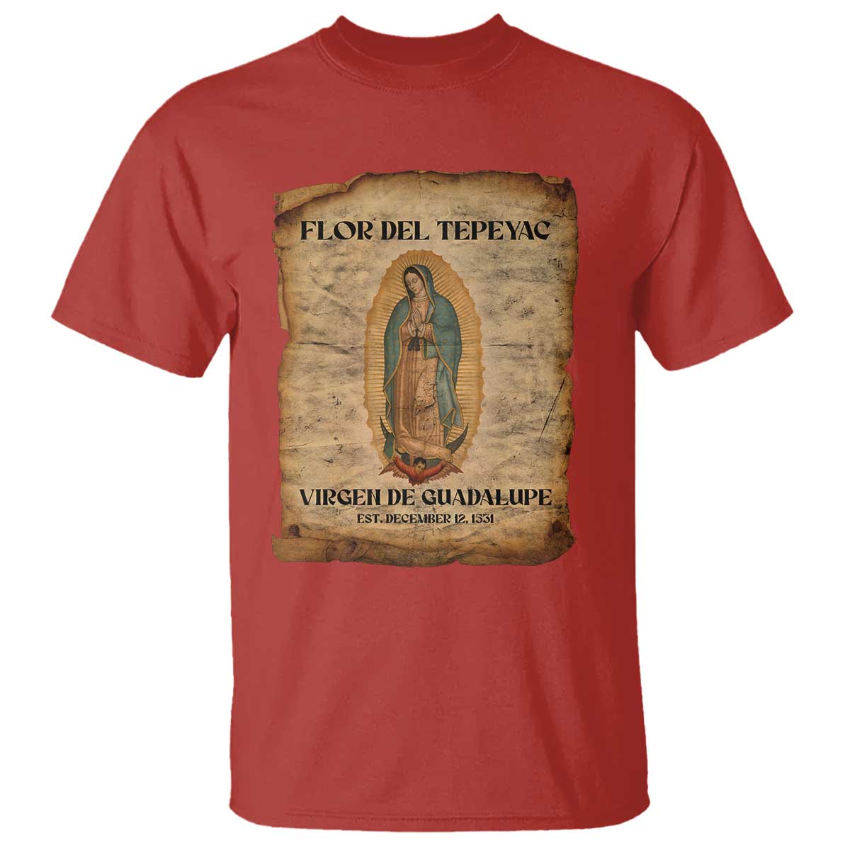 Virgin Mary T Shirt Our Lady Virgen De Guadalupe - Wonder Print Shop