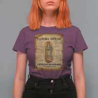 Virgin Mary T Shirt For Women Our Lady Virgen De Guadalupe - Wonder Print Shop
