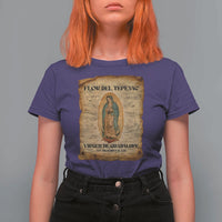 Virgin Mary T Shirt For Women Our Lady Virgen De Guadalupe - Wonder Print Shop
