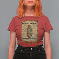 Virgin Mary T Shirt For Women Our Lady Virgen De Guadalupe - Wonder Print Shop