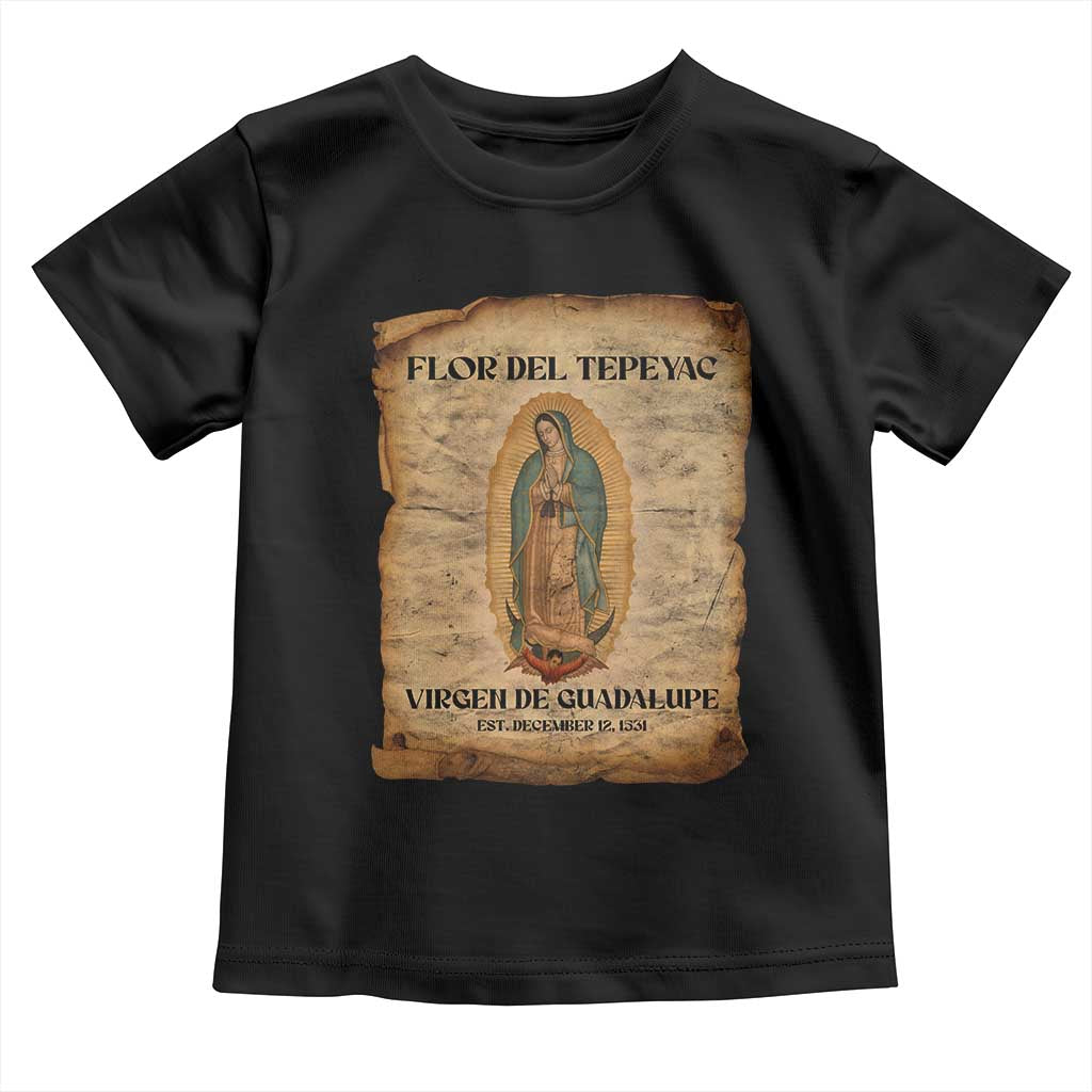 Virgin Mary Toddler T Shirt Our Lady Virgen De Guadalupe - Wonder Print Shop