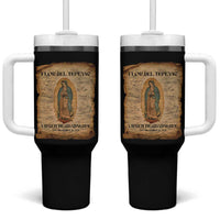 Virgin Mary Tumbler With Handle Our Lady Virgen De Guadalupe - Wonder Print Shop