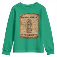 Virgin Mary Youth Sweatshirt Our Lady Virgen De Guadalupe - Wonder Print Shop