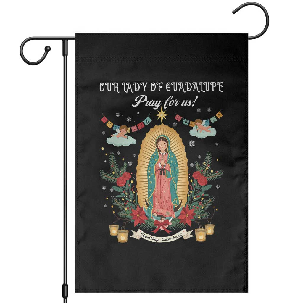 Virgin Mary Garden Flag Our Lady Of Guadalupe Pray For Us - Wonder Print Shop