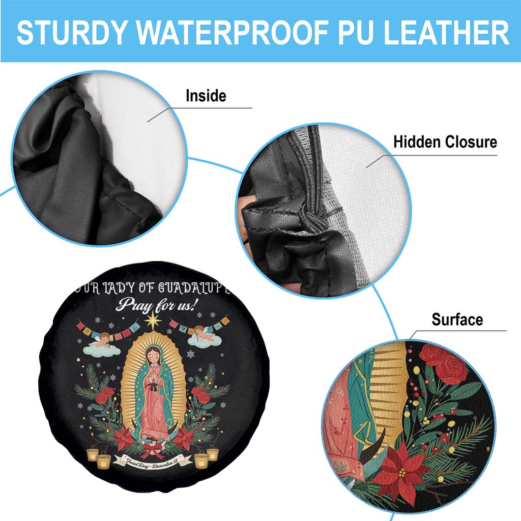 Virgin Mary Spare Tire Cover Our Lady Of Guadalupe Pray For Us - Wonder Print Shop