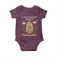 Virgin Mary Baby Onesie Our Lady Of Guadalupe Pray For Us - Wonder Print Shop