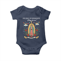 Virgin Mary Baby Onesie Our Lady Of Guadalupe Pray For Us - Wonder Print Shop