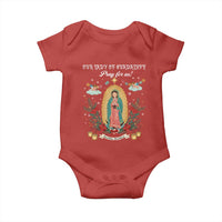 Virgin Mary Baby Onesie Our Lady Of Guadalupe Pray For Us - Wonder Print Shop