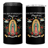 Virgin Mary 4 in 1 Can Cooler Tumbler Our Lady Of Guadalupe Pray For Us - Wonder Print Shop
