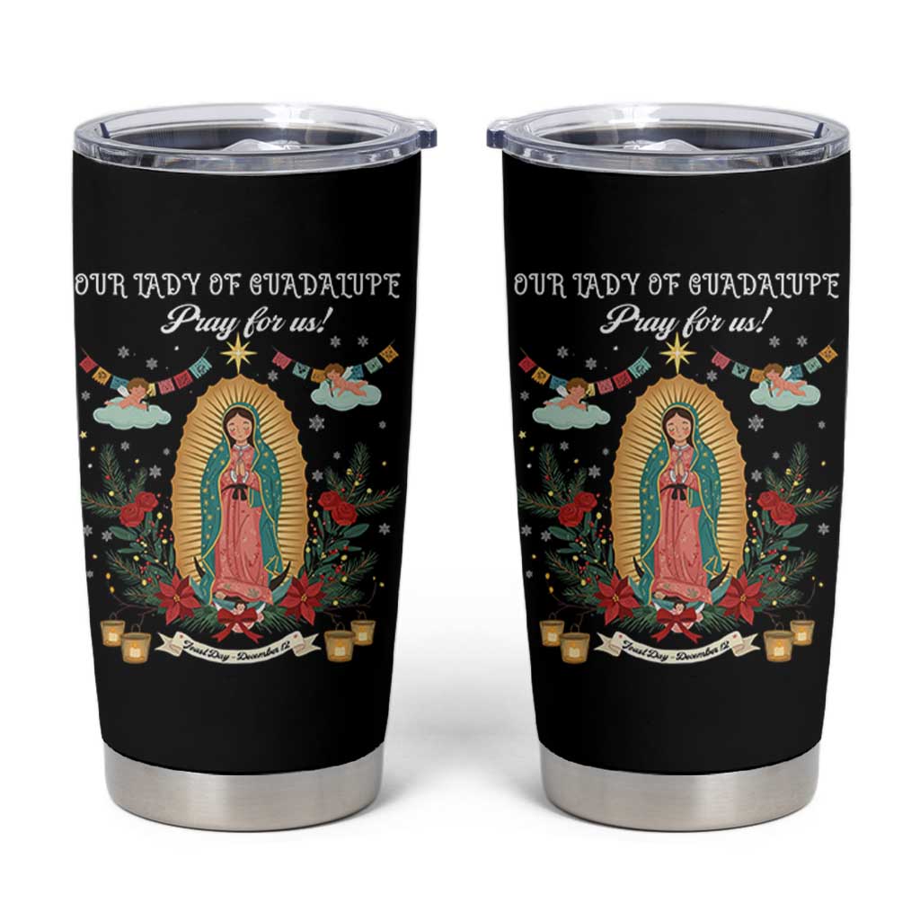 Virgin Mary Tumbler Cup Our Lady Of Guadalupe Pray For Us - Wonder Print Shop
