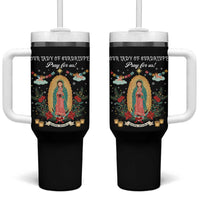 Virgin Mary Tumbler With Handle Our Lady Of Guadalupe Pray For Us - Wonder Print Shop