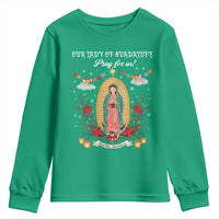 Virgin Mary Youth Sweatshirt Our Lady Of Guadalupe Pray For Us - Wonder Print Shop