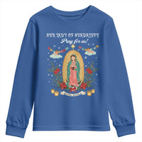Virgin Mary Youth Sweatshirt Our Lady Of Guadalupe Pray For Us - Wonder Print Shop