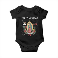 Our Lady of Guadalupe Christmas Baby Onesie Feliz Navidad - Wonder Print Shop