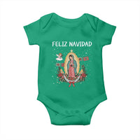 Our Lady of Guadalupe Christmas Baby Onesie Feliz Navidad - Wonder Print Shop