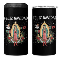 Our Lady of Guadalupe Christmas 4 in 1 Can Cooler Tumbler Feliz Navidad - Wonder Print Shop