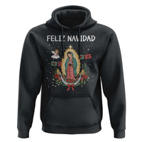 Our Lady of Guadalupe Christmas Hoodie Feliz Navidad - Wonder Print Shop