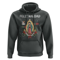 Our Lady of Guadalupe Christmas Hoodie Feliz Navidad - Wonder Print Shop