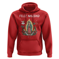 Our Lady of Guadalupe Christmas Hoodie Feliz Navidad - Wonder Print Shop