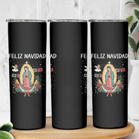 Our Lady of Guadalupe Christmas Skinny Tumbler Feliz Navidad - Wonder Print Shop