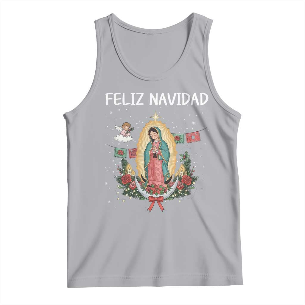 Our Lady of Guadalupe Christmas Tank Top Feliz Navidad - Wonder Print Shop