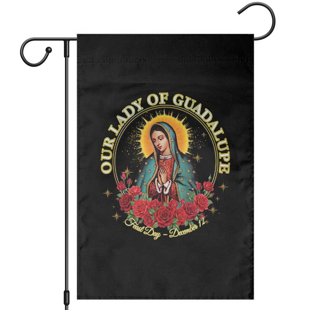 Virgen De Guadalupe Catholic Garden Flag Our Lady Of Guadalupe - Wonder Print Shop