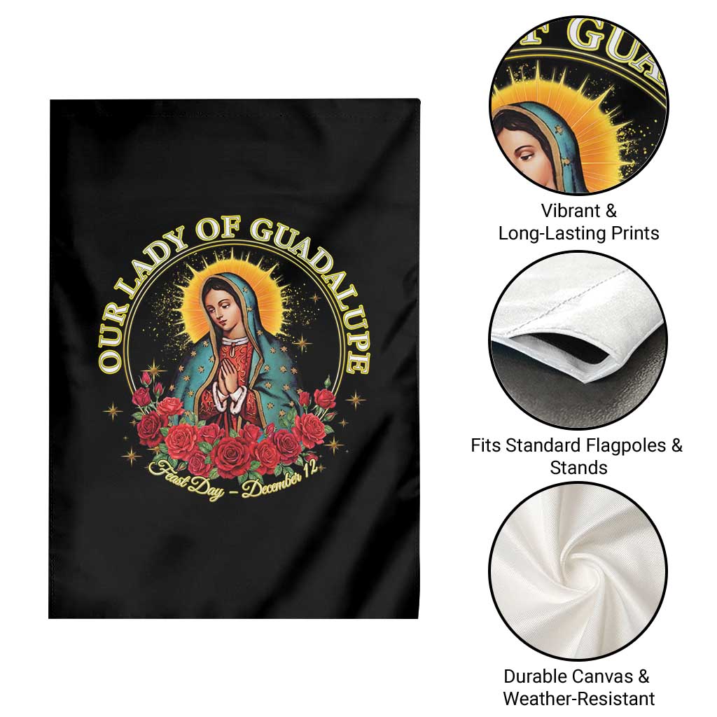 Virgen De Guadalupe Catholic Garden Flag Our Lady Of Guadalupe - Wonder Print Shop