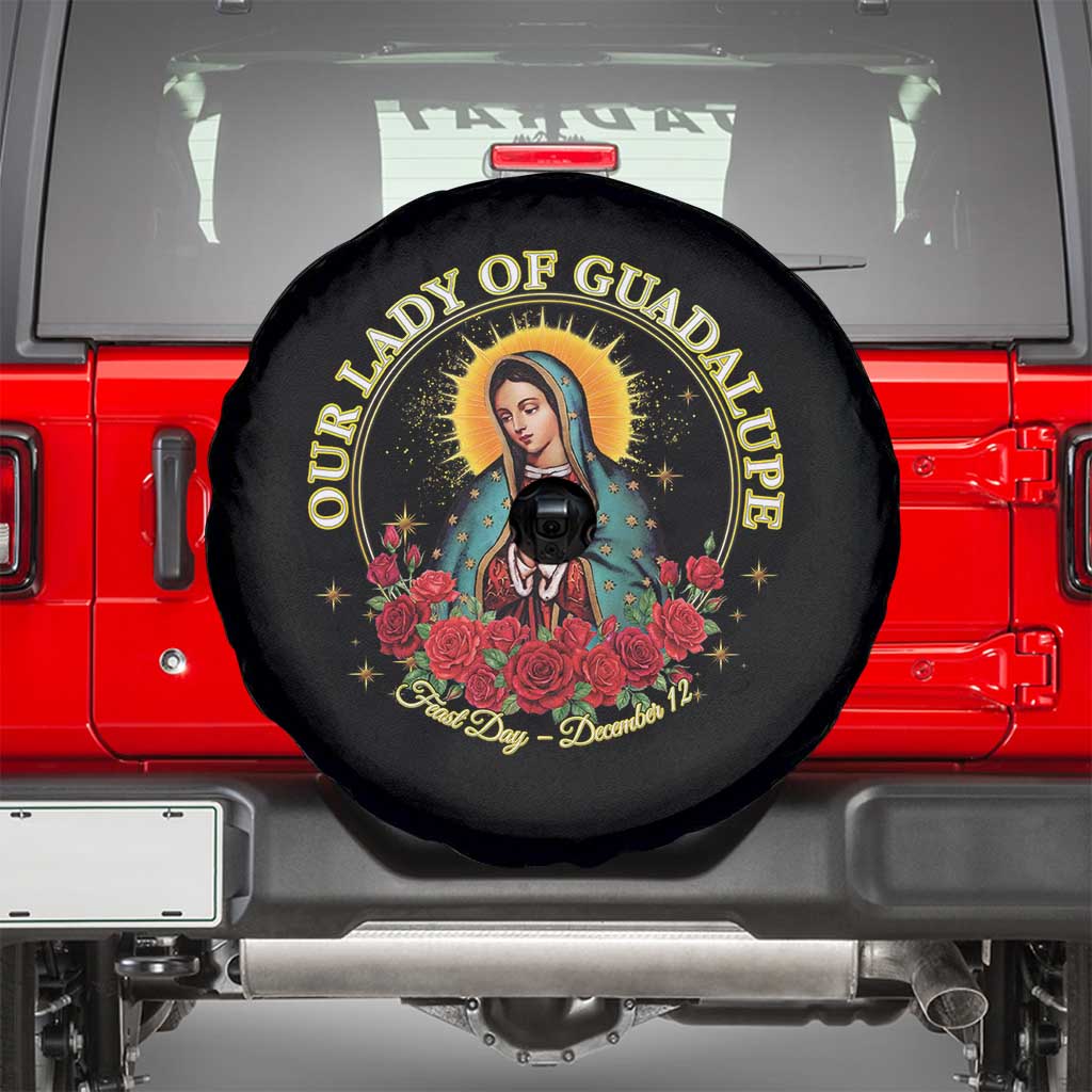 Virgen De Guadalupe Catholic Spare Tire Cover Our Lady Of Guadalupe - Wonder Print Shop