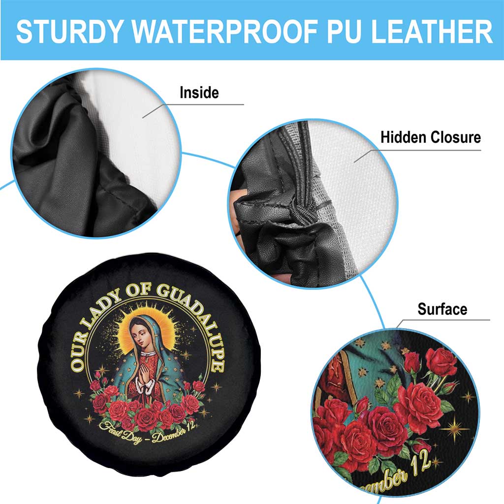 Virgen De Guadalupe Catholic Spare Tire Cover Our Lady Of Guadalupe - Wonder Print Shop