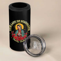 Virgen De Guadalupe Catholic 4 in 1 Can Cooler Tumbler Our Lady Of Guadalupe - Wonder Print Shop