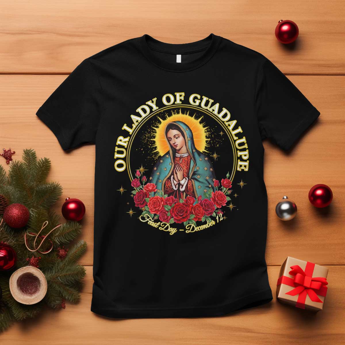 Virgen De Guadalupe Catholic T Shirt Our Lady Of Guadalupe - Wonder Print Shop