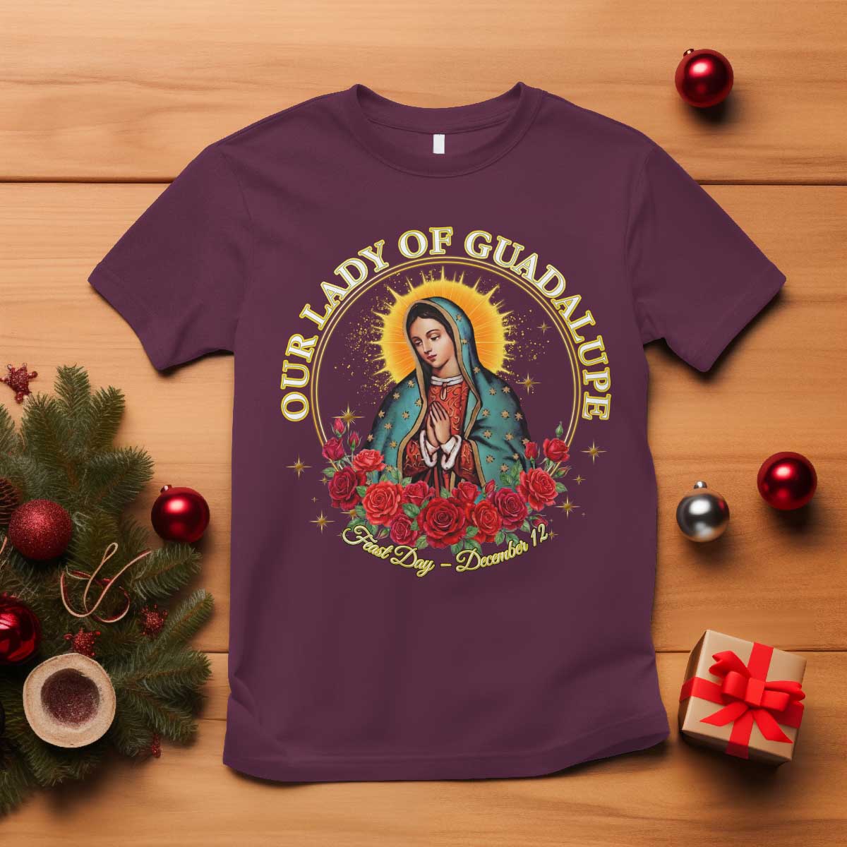 Virgen De Guadalupe Catholic T Shirt Our Lady Of Guadalupe - Wonder Print Shop