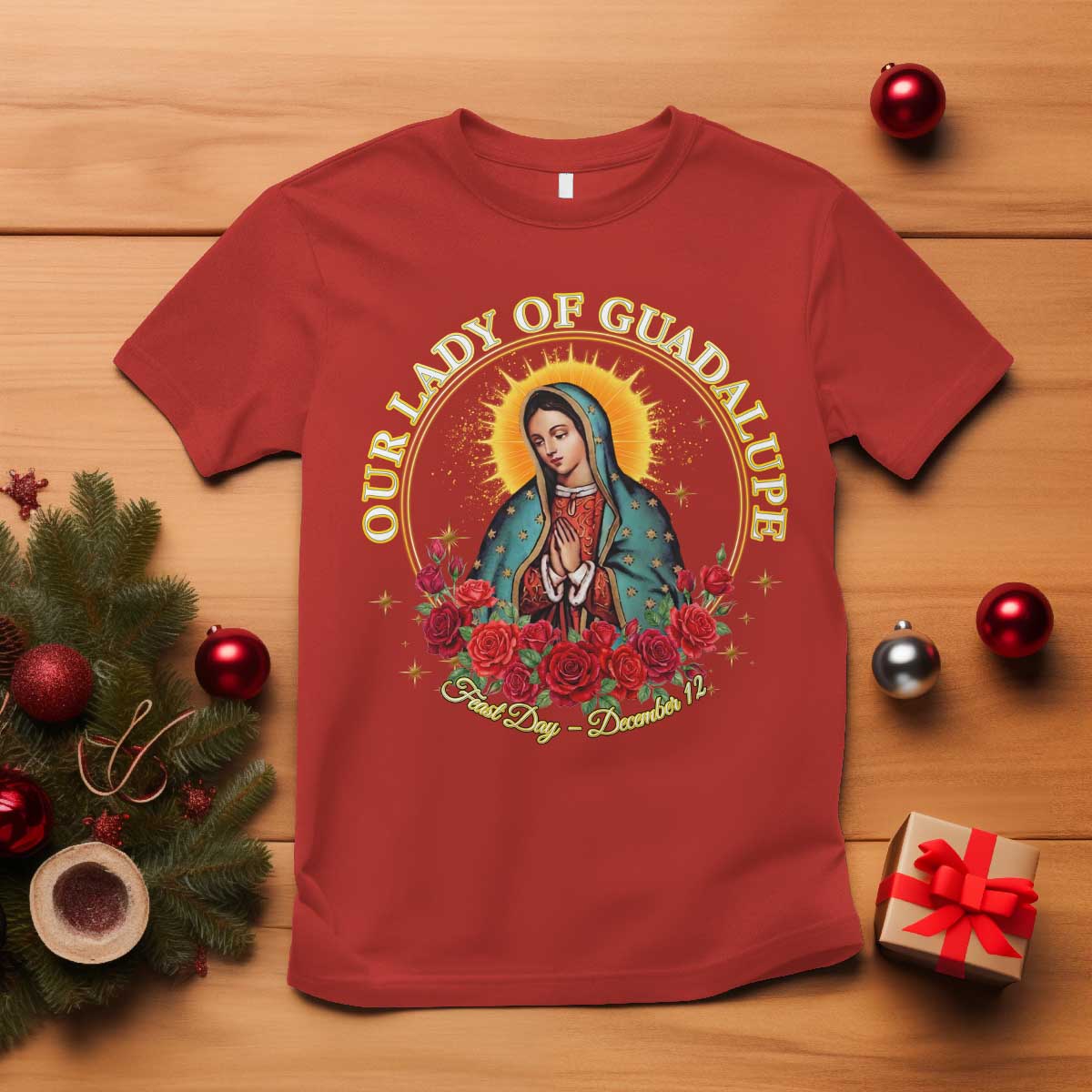 Virgen De Guadalupe Catholic T Shirt Our Lady Of Guadalupe - Wonder Print Shop