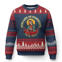 Virgen De Guadalupe Catholic Ugly Christmas Sweater Our Lady Of Guadalupe - Wonder Print Shop