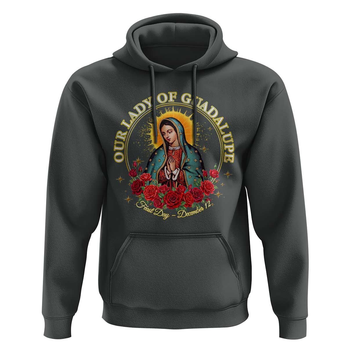 Virgen De Guadalupe Catholic Hoodie Our Lady Of Guadalupe - Wonder Print Shop