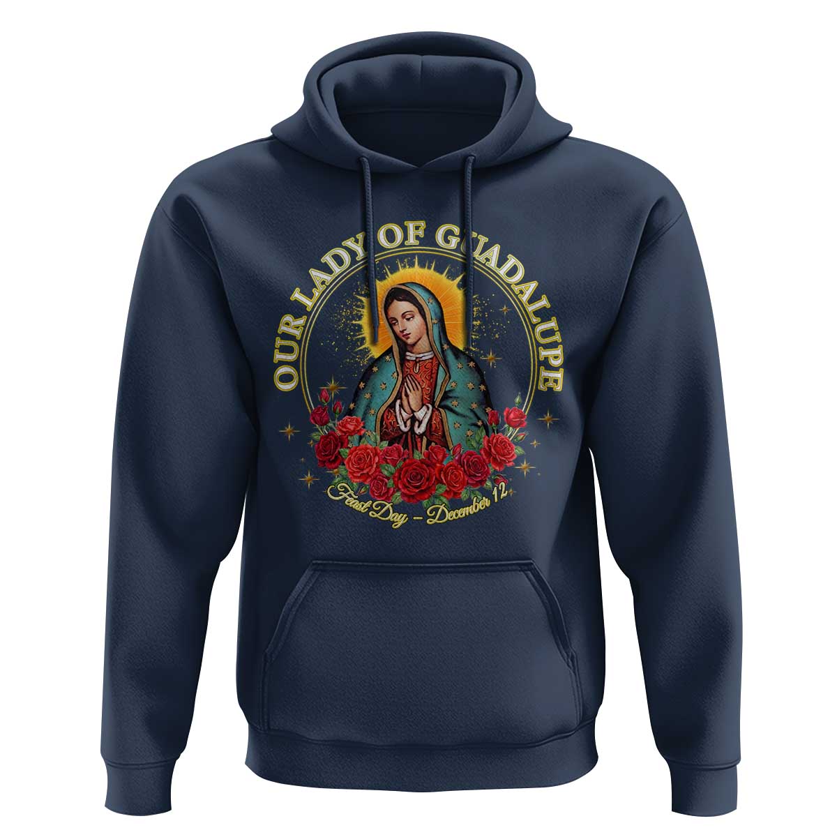 Virgen De Guadalupe Catholic Hoodie Our Lady Of Guadalupe - Wonder Print Shop