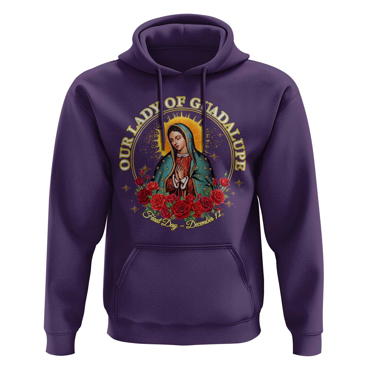 Virgen De Guadalupe Catholic Hoodie Our Lady Of Guadalupe - Wonder Print Shop