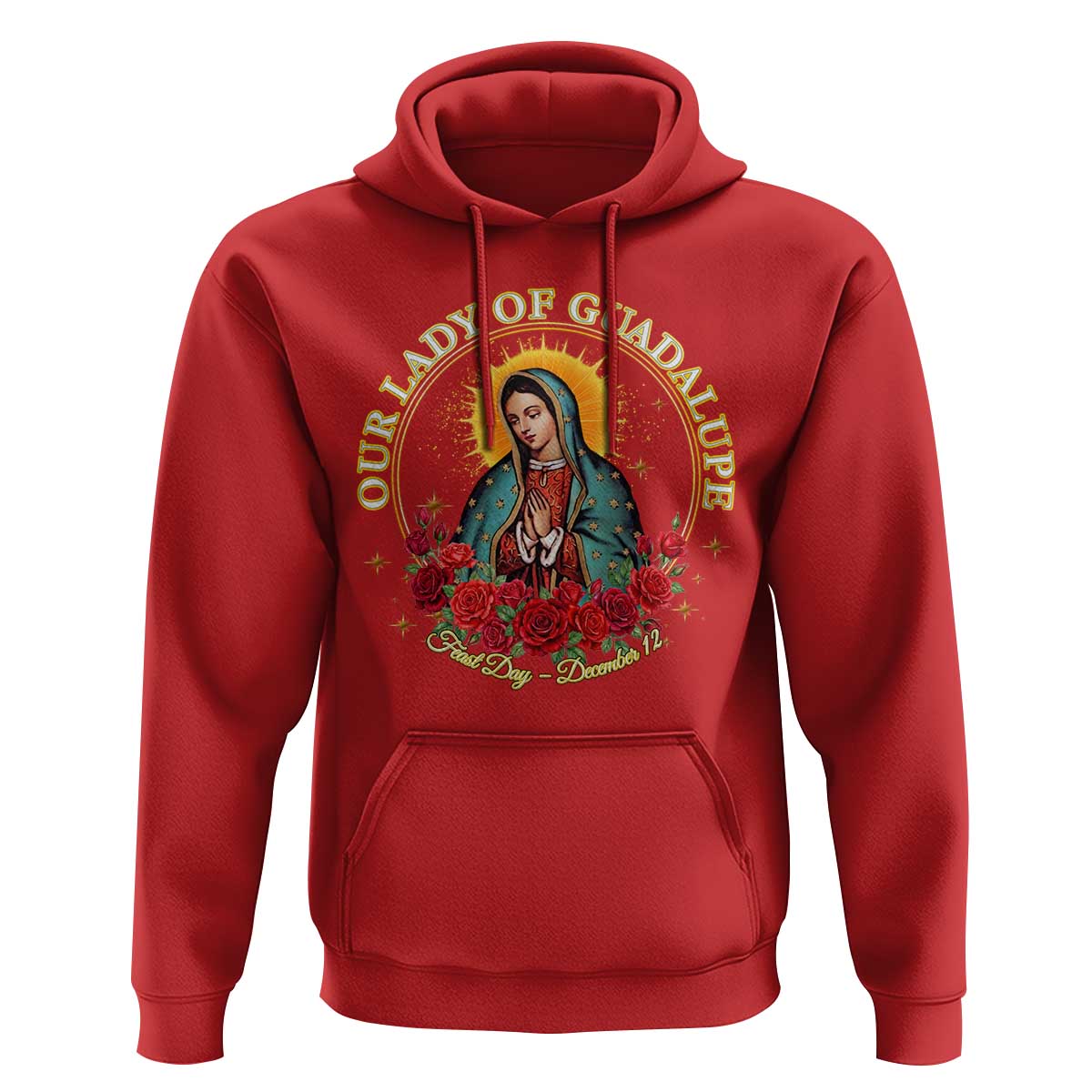 Virgen De Guadalupe Catholic Hoodie Our Lady Of Guadalupe - Wonder Print Shop