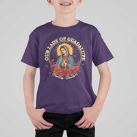 Virgen De Guadalupe Catholic T Shirt For Kid Our Lady Of Guadalupe - Wonder Print Shop