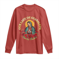 Virgen De Guadalupe Catholic Long Sleeve Shirt Our Lady Of Guadalupe - Wonder Print Shop