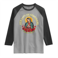 Virgen De Guadalupe Catholic Raglan Shirt Our Lady Of Guadalupe - Wonder Print Shop