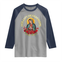 Virgen De Guadalupe Catholic Raglan Shirt Our Lady Of Guadalupe - Wonder Print Shop