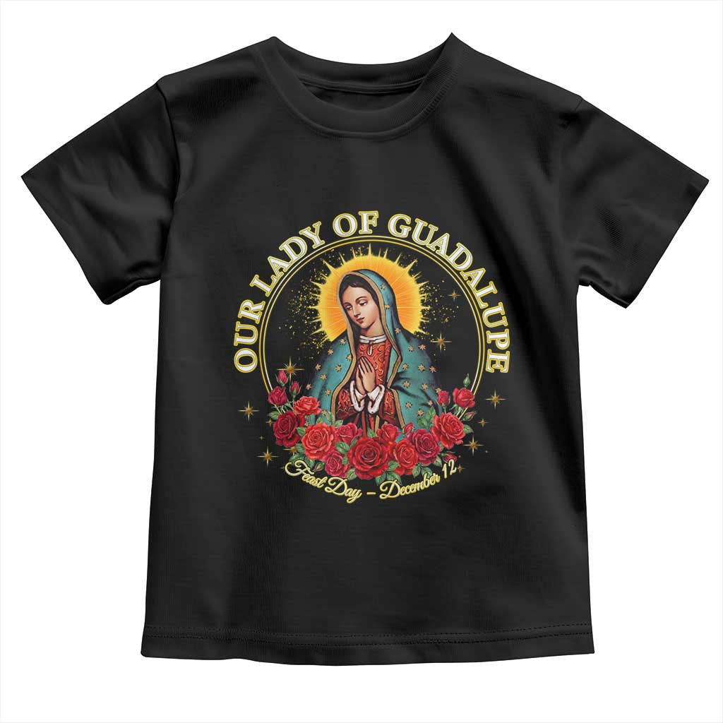 Virgen De Guadalupe Catholic Toddler T Shirt Our Lady Of Guadalupe - Wonder Print Shop
