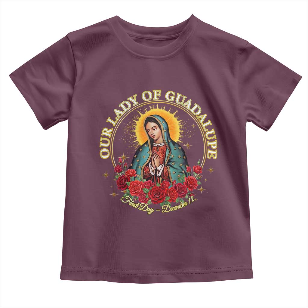 Virgen De Guadalupe Catholic Toddler T Shirt Our Lady Of Guadalupe - Wonder Print Shop